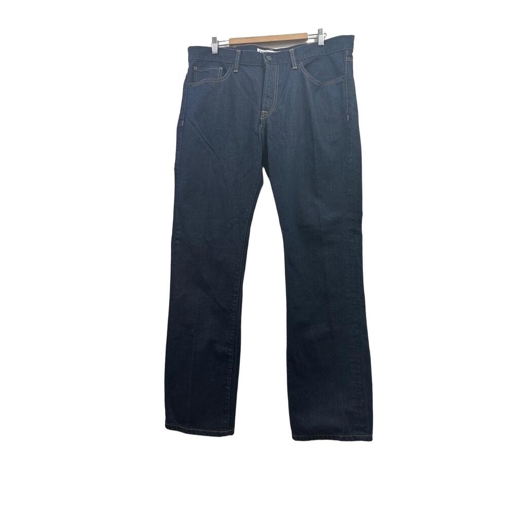 Express Jeans Mens Size 38x34 Dark Wash 5pocket Denim Jeans Straight Leg Rocco
